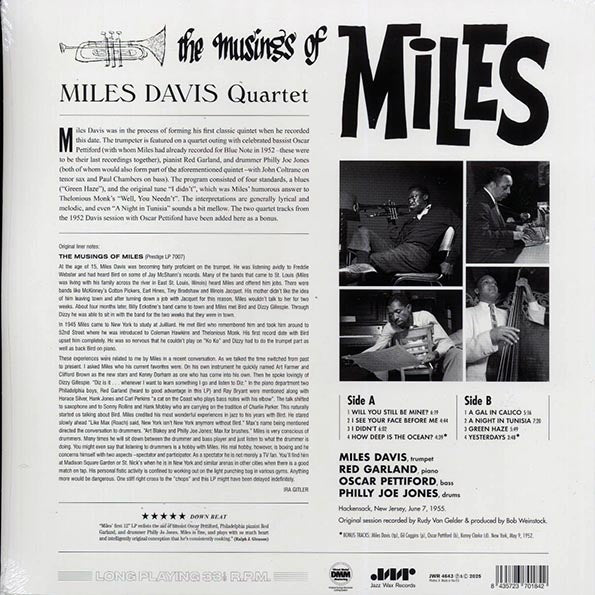 Miles Davis Quartet - The Musings Of Miles (+2 bonus tracks) (ltd. ed.) (180g)