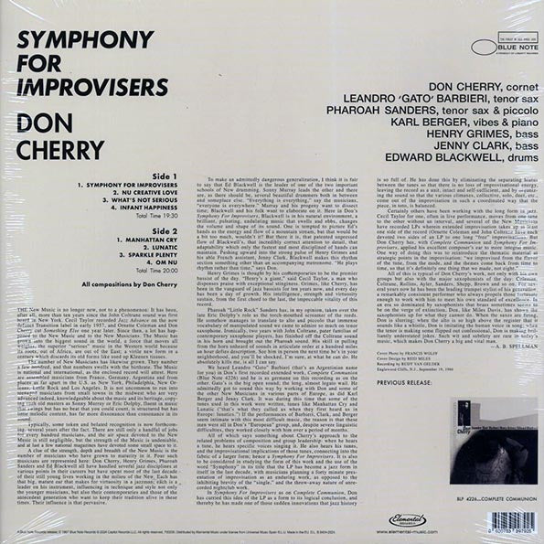 Don Cherry - Symphony For Improvisers (ltd. ed.) (180g)