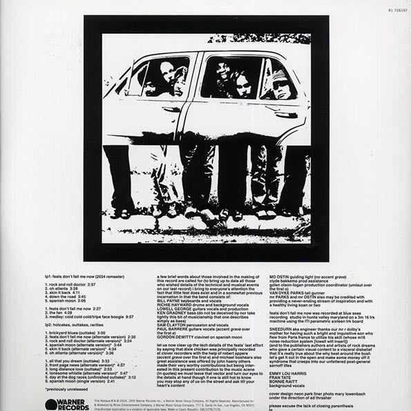 Little Feat - Feats Don't Fail Me Now (ltd. ed.) (2xLP) (remastered)