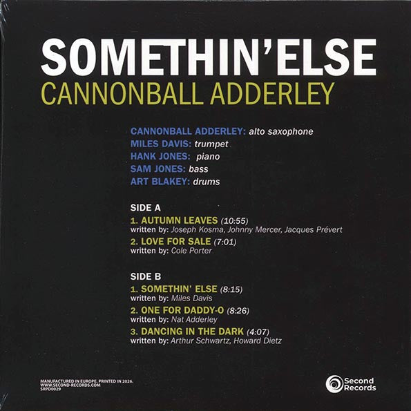 Cannonball Adderley - Somethin' Else (180g)