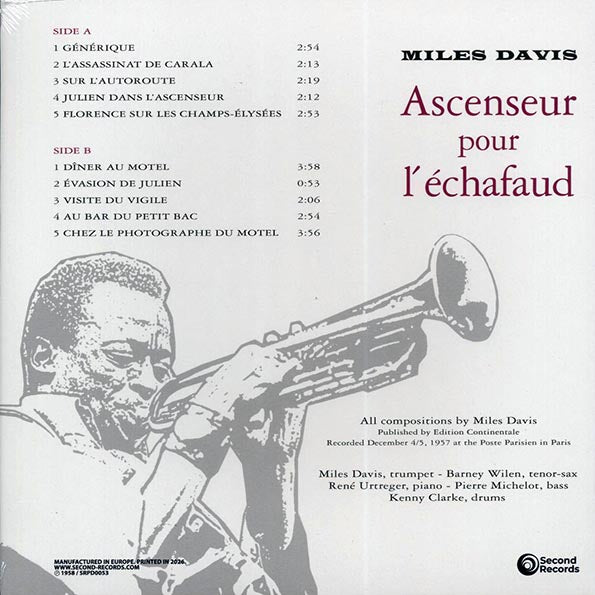 Miles Davis - Ascenseur Pour L'Echafaud: Lift To The Scaffold (180g)