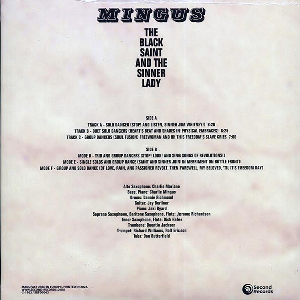 Charles Mingus - The Black Saint And The Sinner Lady (180g)
