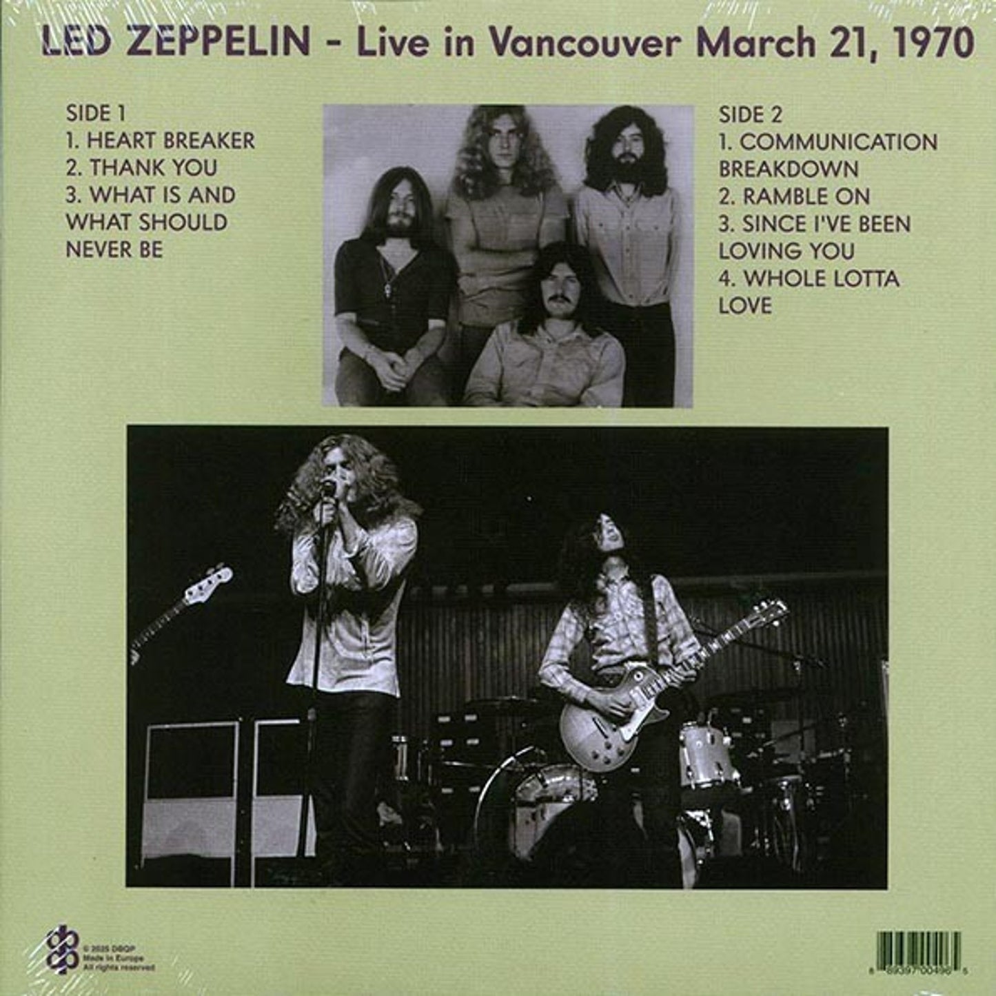 Led Zeppelin Lot of 4 Live Vinyl: MSG NYC Orlando Blueberry Hill Mudslide Ltd Ed
