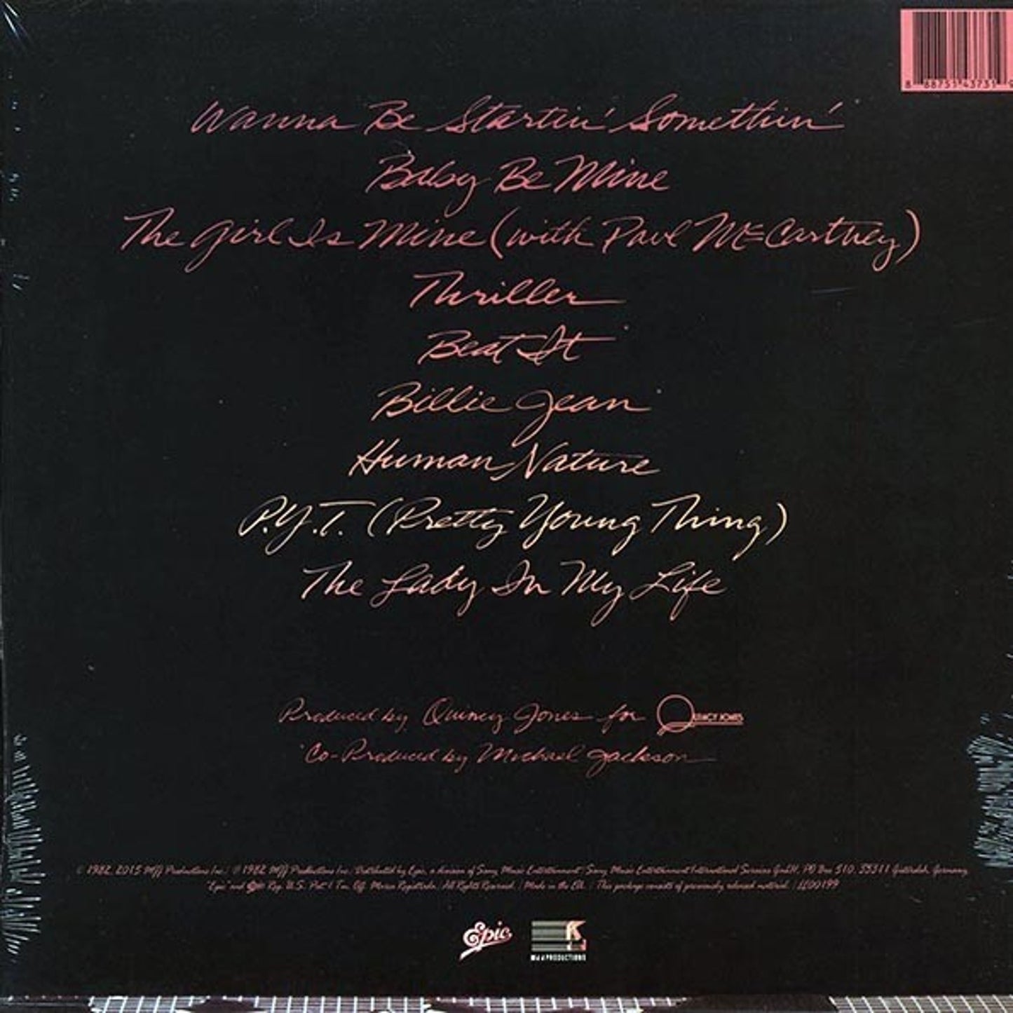 Lot of 5 Michael Jackson Thriller Vinyl Record Gatefold Jacket New Classic Album