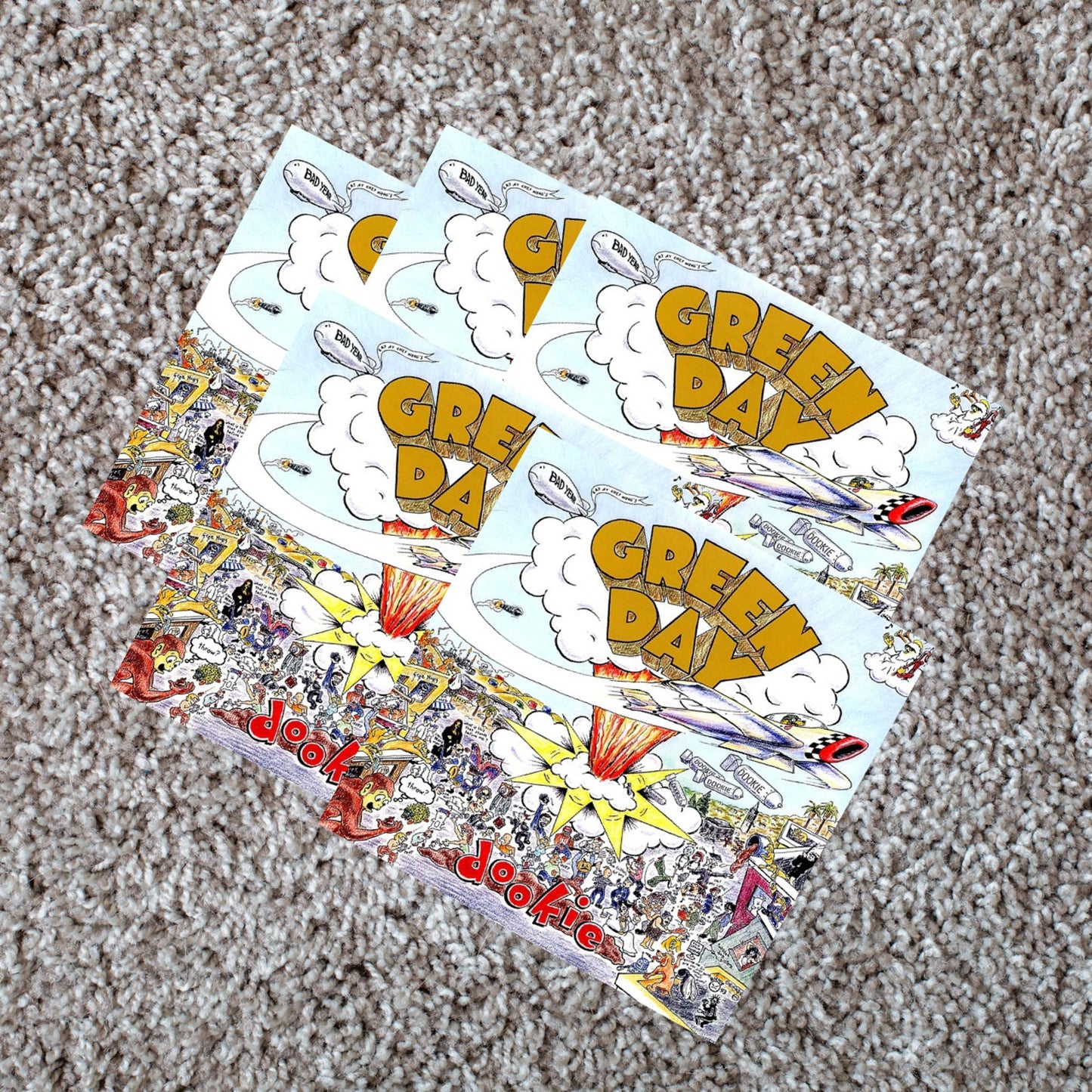 Lot of 5 Green Day Dookie Vinyl Records LP Album New and Sealed Pop Punk