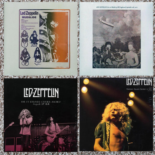 Led Zeppelin Lot of 4 Live Vinyl: MSG NYC Orlando Blueberry Hill Mudslide Ltd Ed