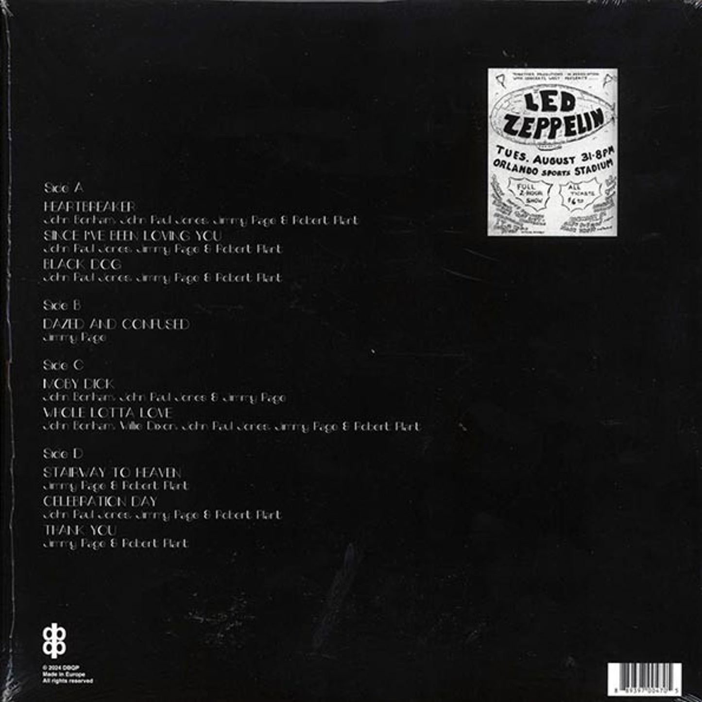 Led Zeppelin Lot of 4 Live Vinyl: MSG NYC Orlando Blueberry Hill Mudslide Ltd Ed